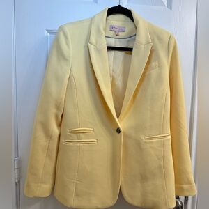 Philosophy Republic Clothing Pale/Light Yellow Blazer size 6 with measurements